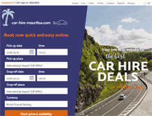 Tablet Screenshot of car-hire-mauritius.com